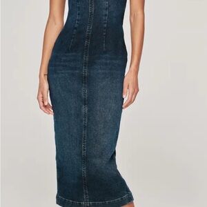 DL1961 Esme Sleeveless Midi Denim Dress